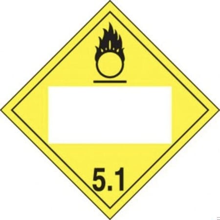 Accuform BLANK DOT PLACARD HAZARD CLASS 5 MPL4DG5AFV10 MPL4DG5AFV10